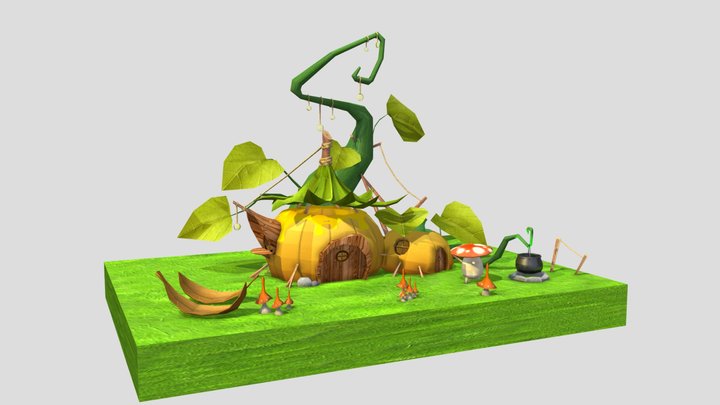 Project 2 Pumpkin house 3D Model