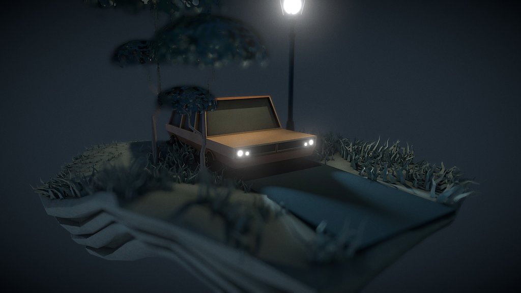 Night Car landscape