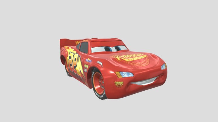 Lightning Mcqueen Onegamesplus cars 3 (recation) 3D Model