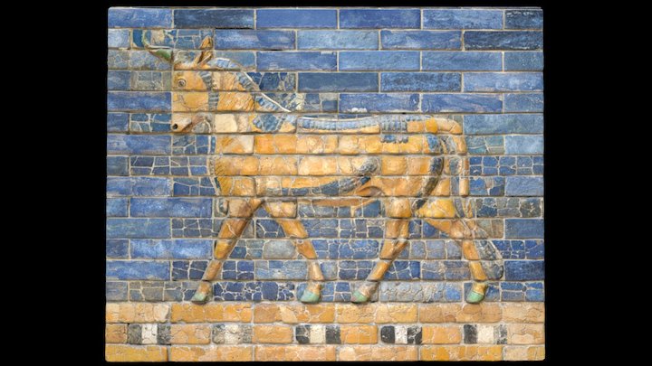 Ishtar gate of Babylon [detail, auroch] – Modelo 3D gratuito STL