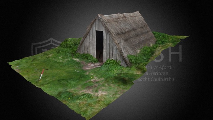 Seaweed Hut, Freshwater West, NPRN33353 3D Model