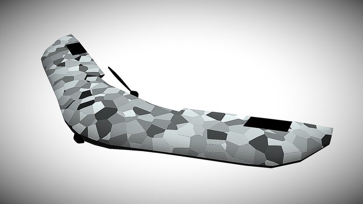 Drone UAV wing stealth 3D Model