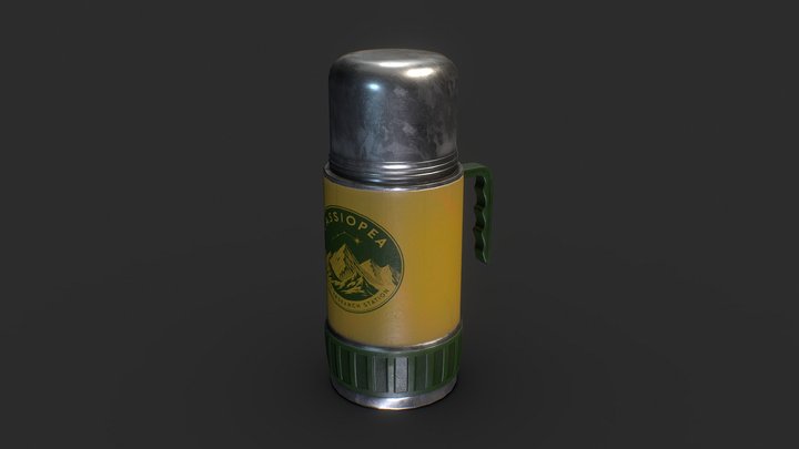 3D Asset: Retro Thermos – Modello 3D gratuito STL