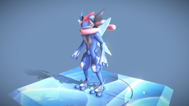 Pokemon- Greninja 3D Model