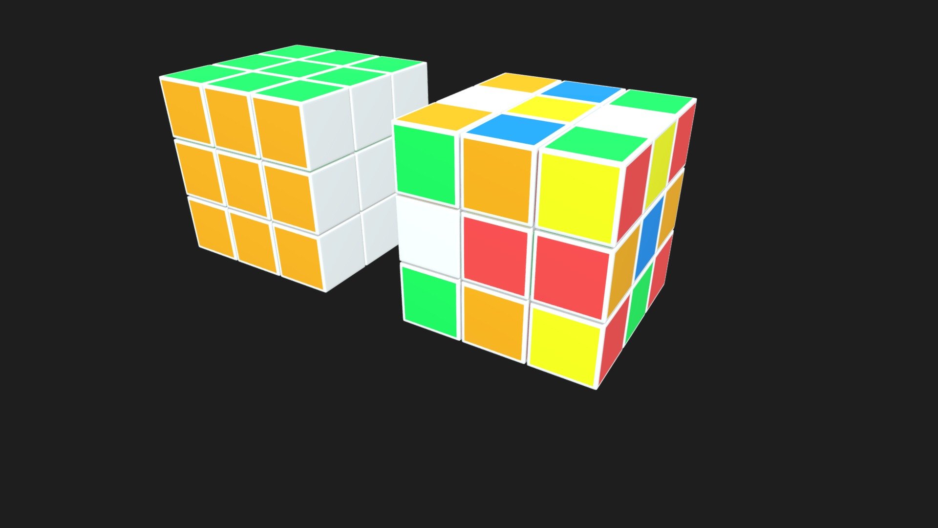 Rubiks Cube 3D Model - 3D model by nuralam018 [be44d4f] - Sketchfab