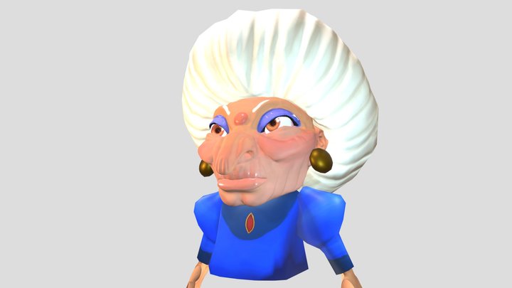 Yubaba Spirited Away 3D Model