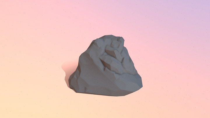 Simple Lumpy Rock 3D Model