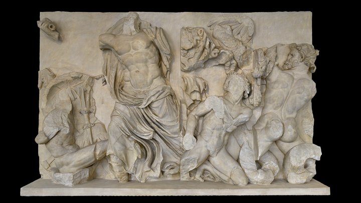 Pergamon Altar - Platte aus dem Ostfries 3D Model