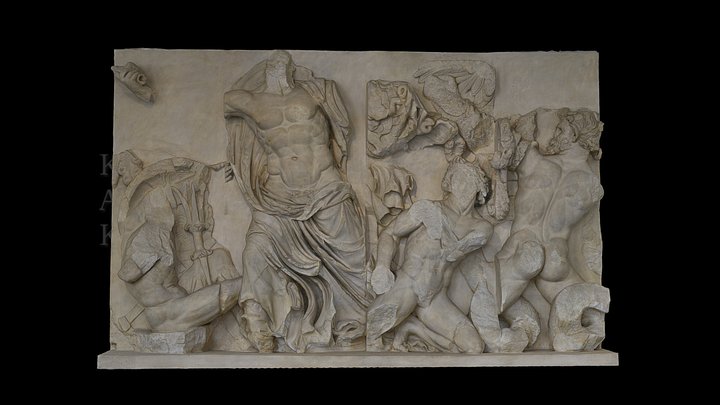 Pergamon Altar - Platte aus dem Ostfries 3D Model