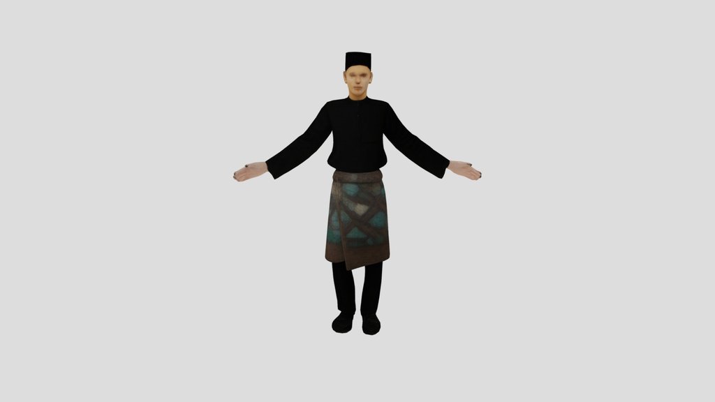 Baju Melayu Cekak Musang (with Sampin)