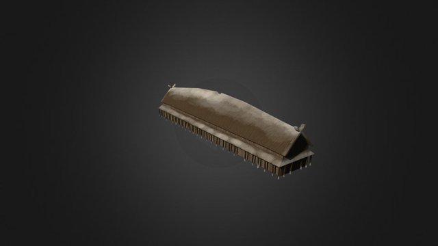 Viking Longhouse 3D Model