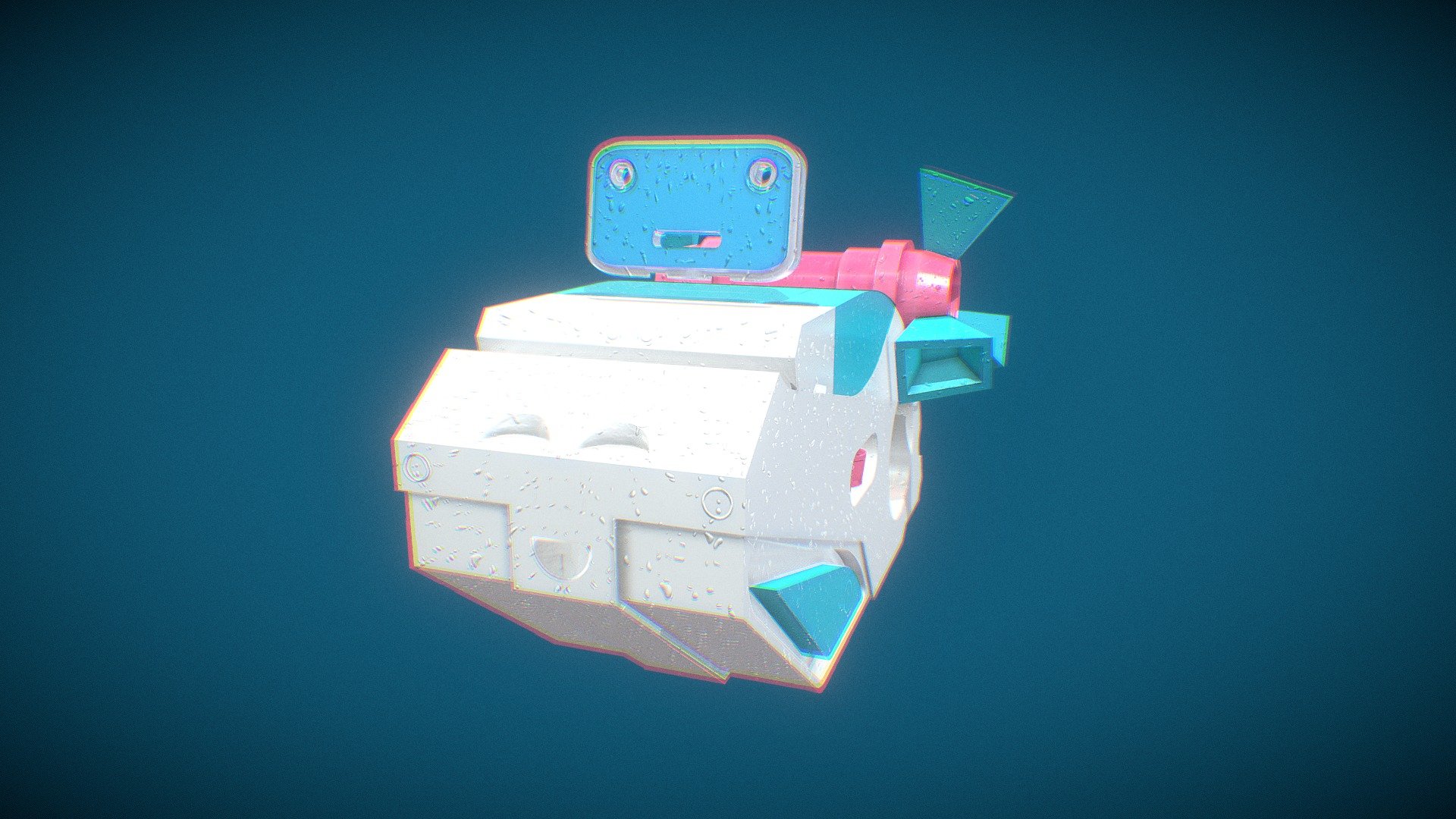 Sci-Fi Party Machine (Hard Surface) — Sketchfab embed 3D viewer
