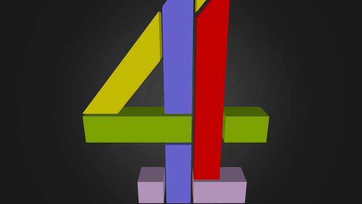 Channel 4 logo 3D Model