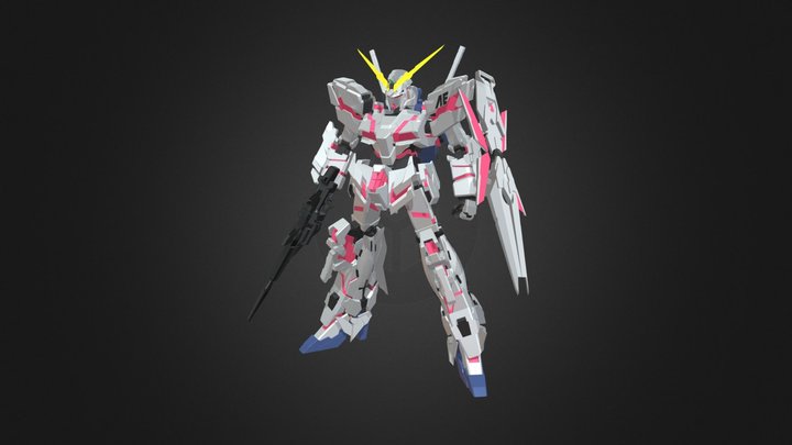 RX-0 Unicorn Gundam - 3D model by Arnesto Barraca [be4aeca 