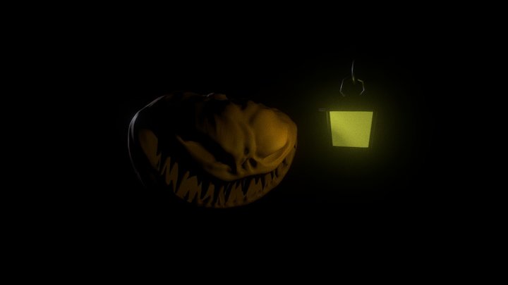 Creepy pumpkin 3D Model