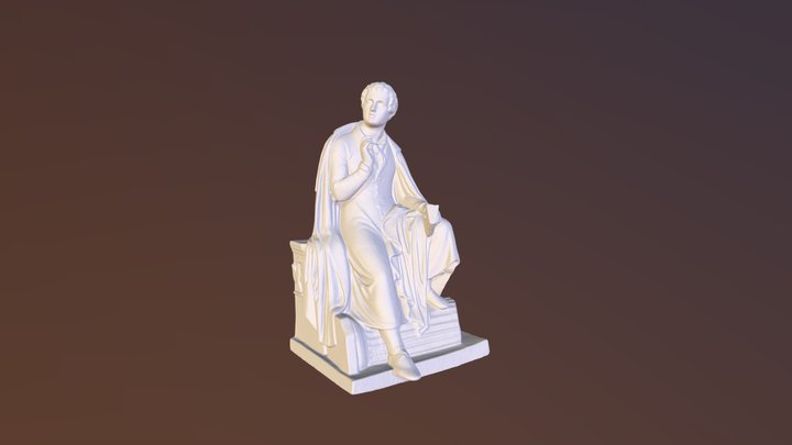 Lord Byron Statue 3D Model