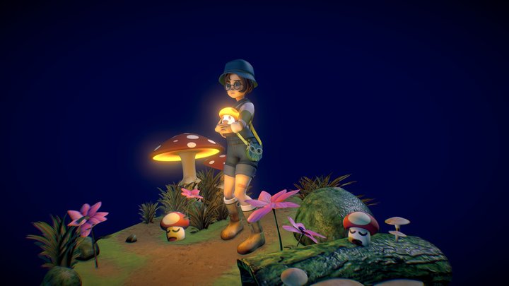 Soffie & The Mushroom 3D Model