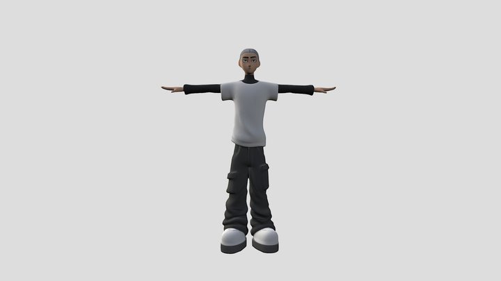 T-Pose Character 3D Model