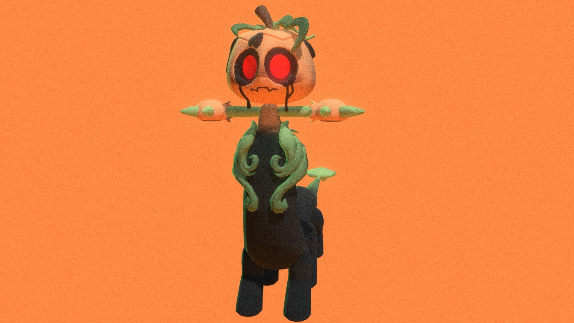 Dandys World Twisted Gourdy (Rig & Animation) - Download Free 3D model ...