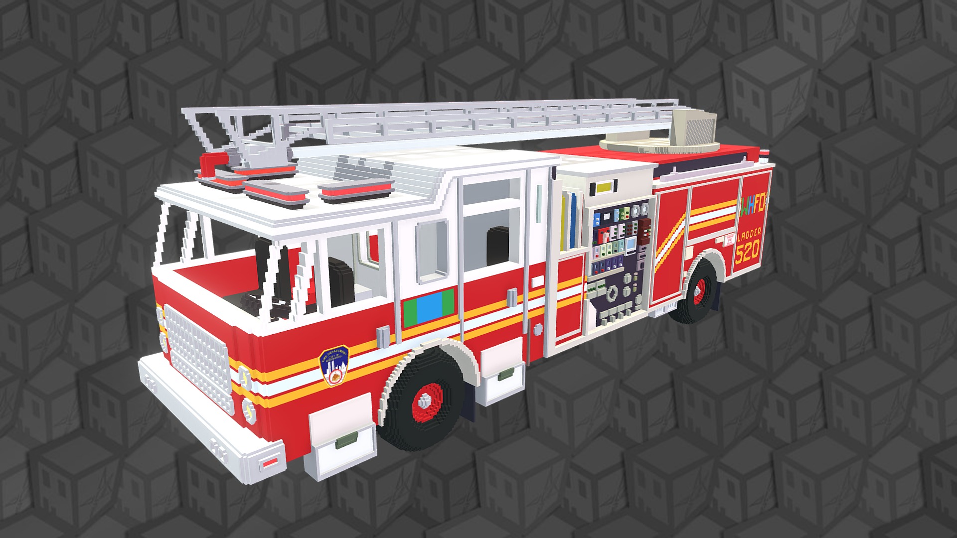 fire_engine_ladder - 128bits - 3D model by zachrywilsn | nullblox ...