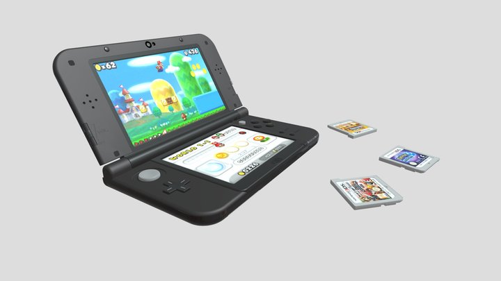 3DS XL 3D Model