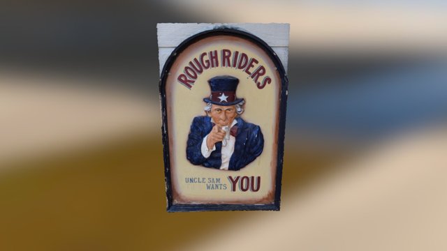 Route 66 (Williams) Uncle Sam 3D Model