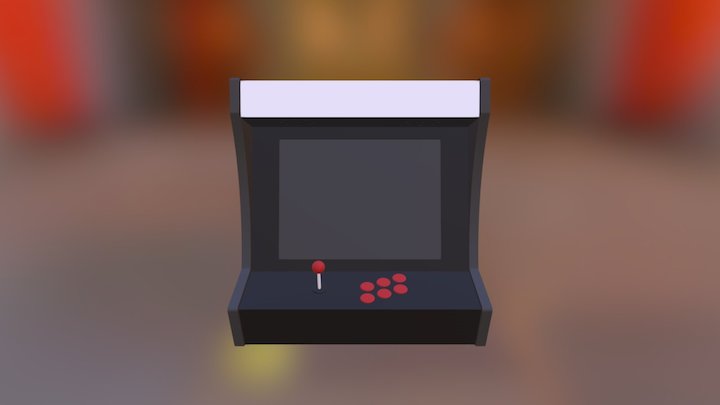 Tabletop Arcade Cabinet 3D Model