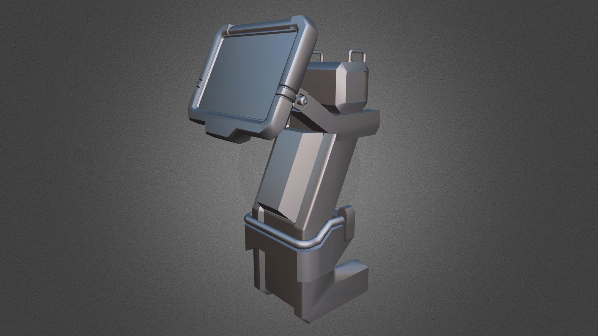 Low-Poly Sci-Fi Terminal