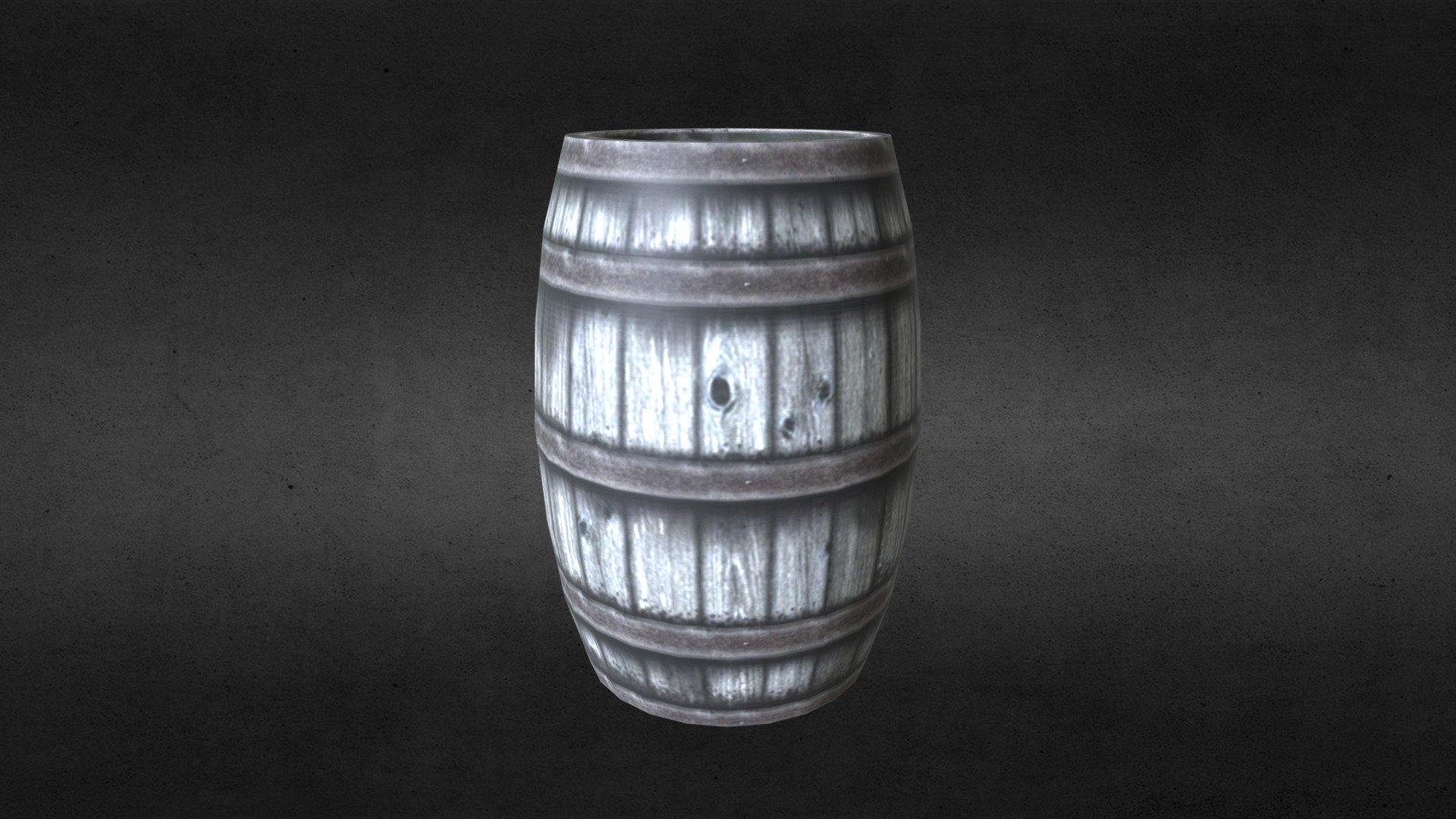 Low poly barrel