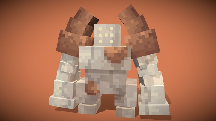 Regirock - Minecraft Cobblemon Style 3D Model