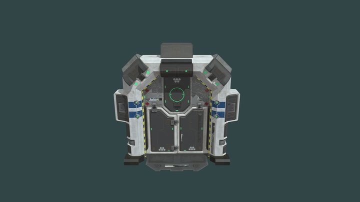 Sci-Fi Door Loops Hobbet 3D Model