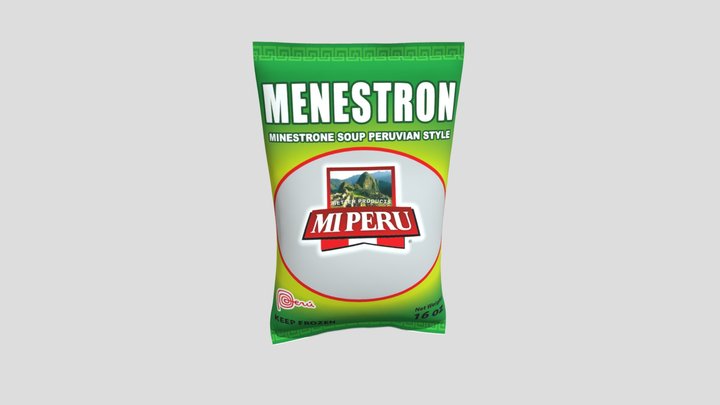 Mi Peru Menestron 16oz 3D Model