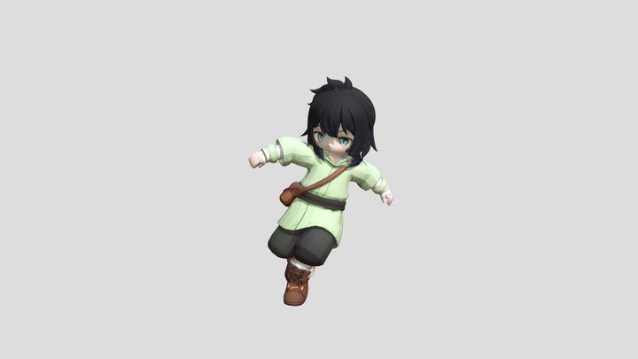 Stylized Mini-Hero (Chibi Hero) - 3D Model 3D Model