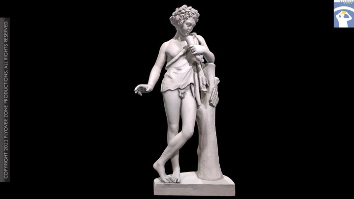 3D rendering of Satyr with pigskin