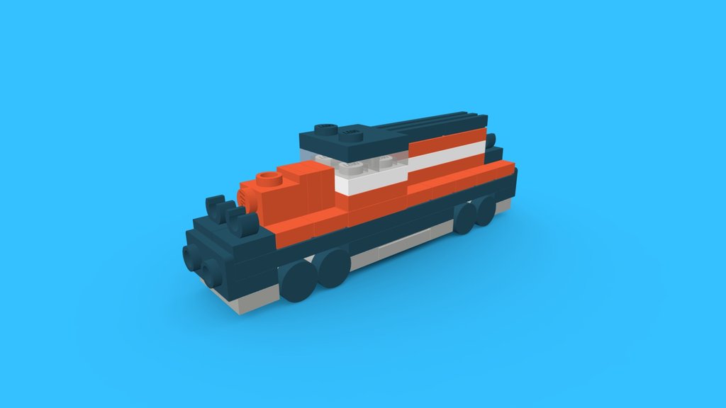 LEGO Micro Freight Locomotive MOC [#0373]