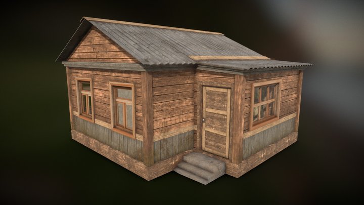 Old Russian house 3D Model