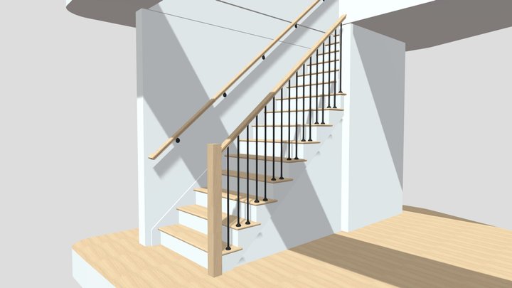 B Selection 7 Stairs 3D Model