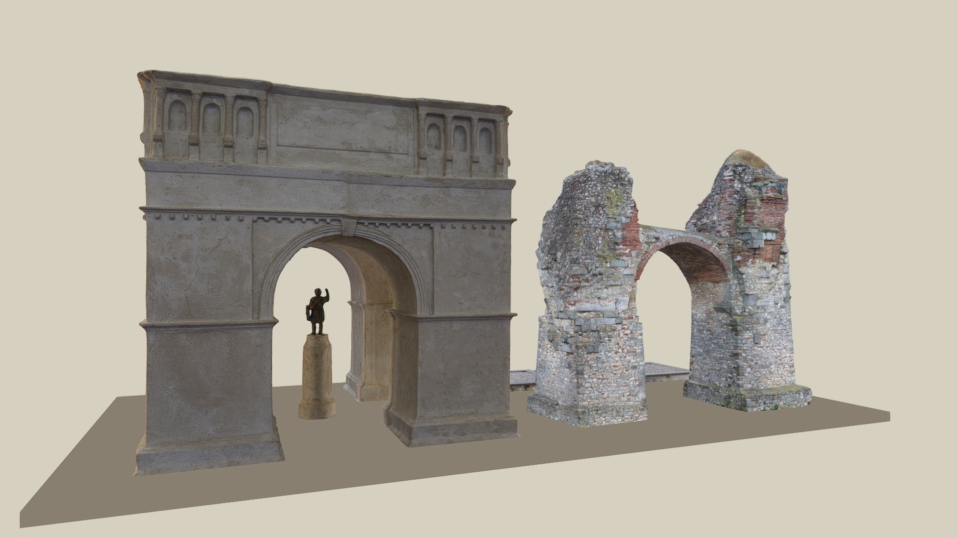 Heidentor Einst & Jetzt — Sketchfab embed 3D viewer