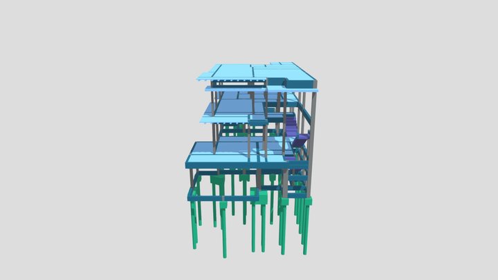 Proj. 206 - Estrutural Completo 3D Model