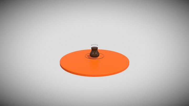 A Cup Of Turkish Tea 3D Model