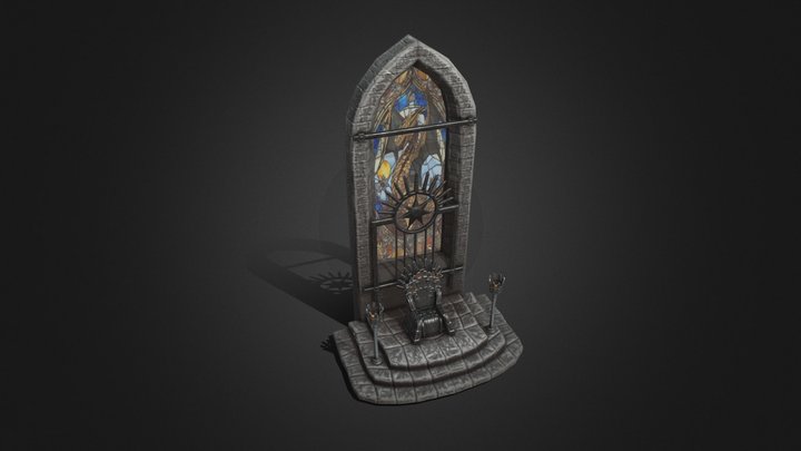 The Iron Throne (stylized remake) 3D Model