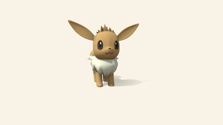 Eevee Pokemon 3D Model