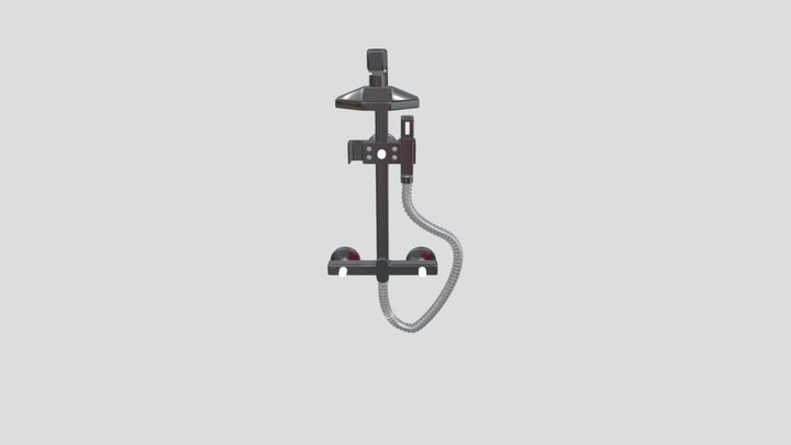 Single-handle shower with handshower 3D Model