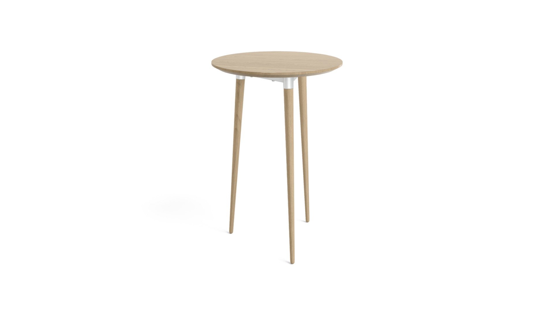 Edelweiss Bar Table, Ash and White