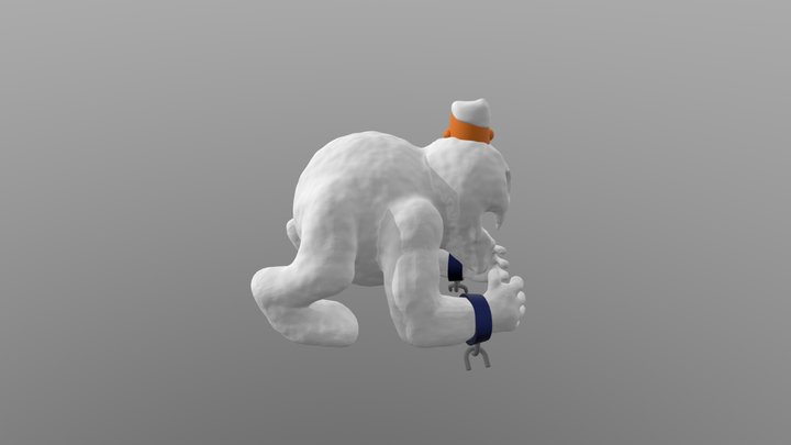 cuphead - mortimer freeze - snowman 3D Model
