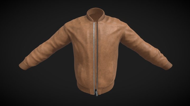 Bomber Jacket 3D Model