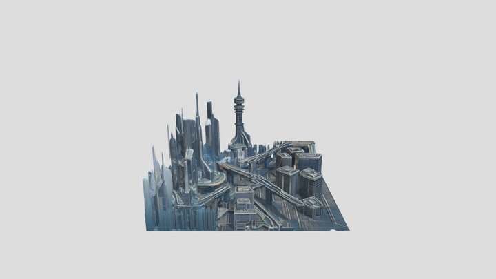 Gray-city 3D Model