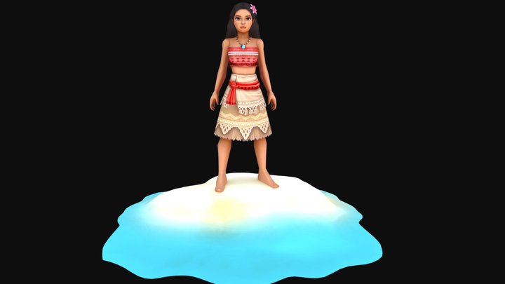 Moana Fan Art 3D Model