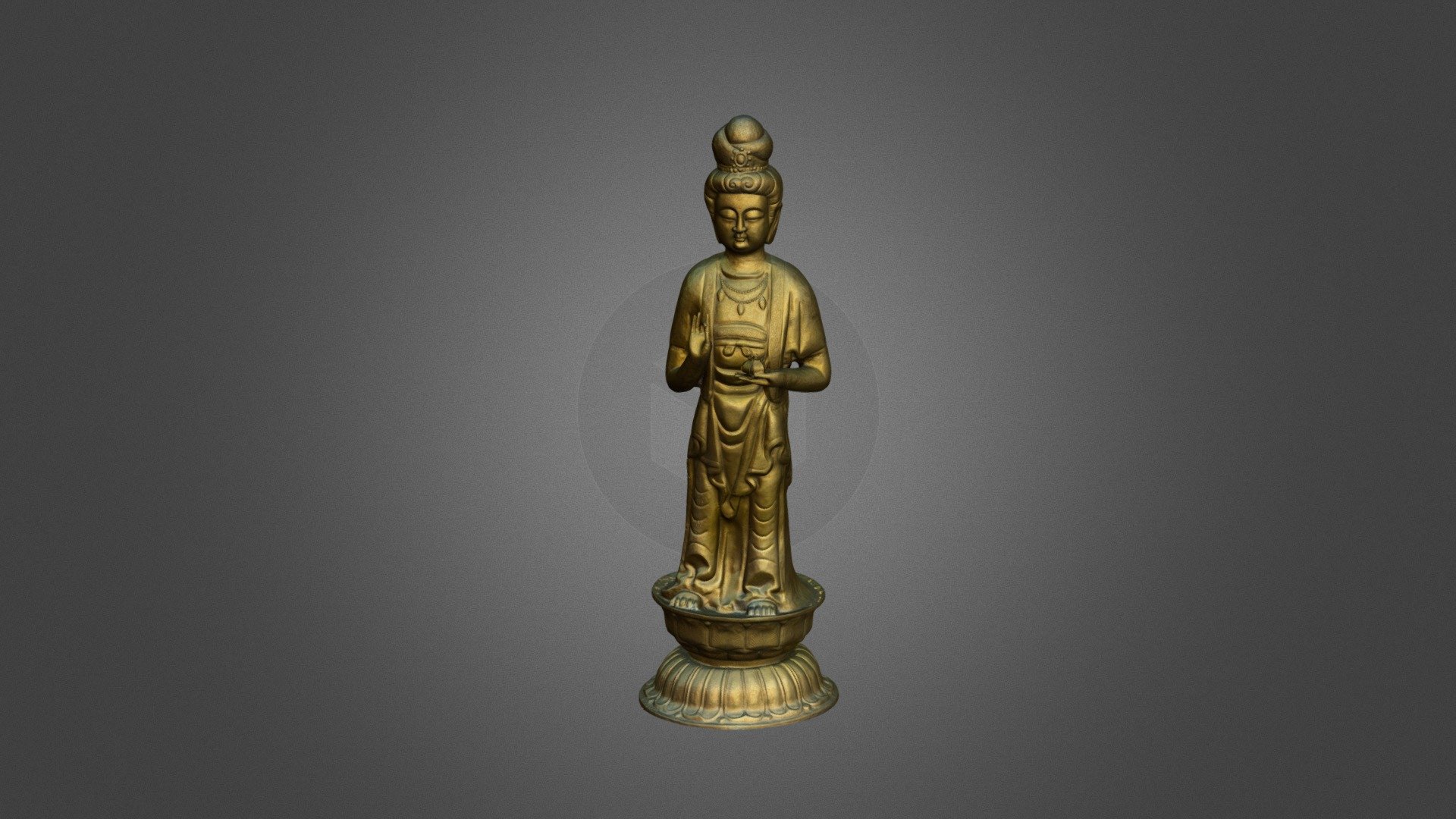 Bronze Gilded Buddha Statue