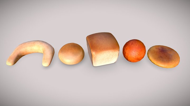 Colombian Breads 3D Model